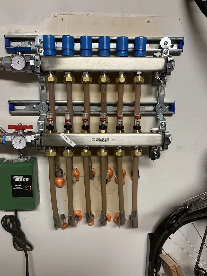 Plumber performing Leak Detection at a residential property in Waldoboro